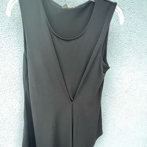 Halogen black gathered top. Size medium. Great work top.